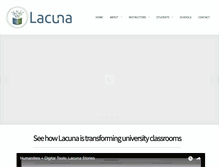 Tablet Screenshot of lacunastories.com